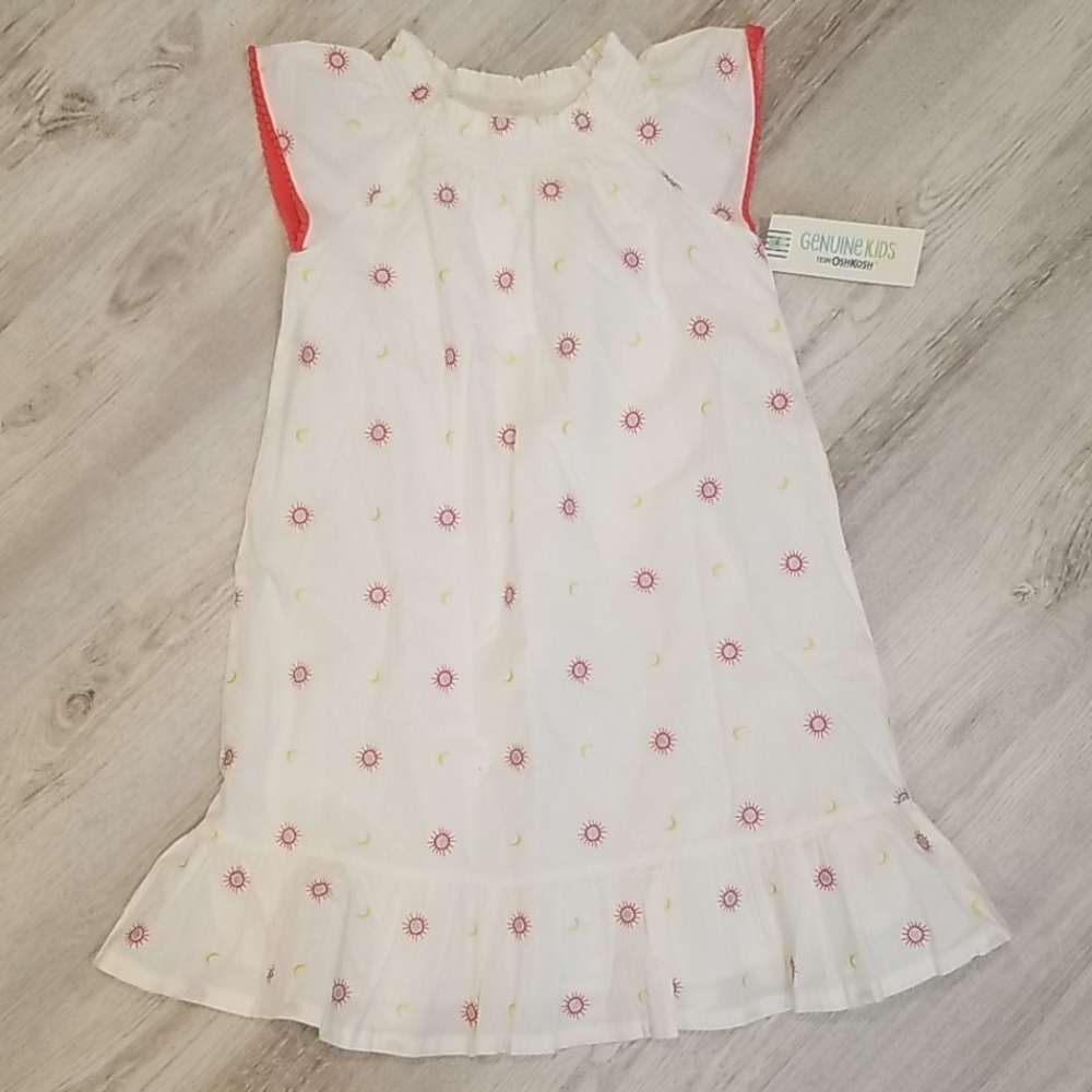 Girls sun and moons dress size 4T NWT